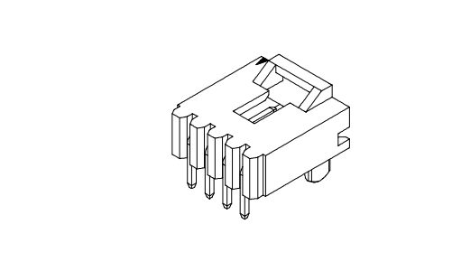 2,54mm sân 90 ° wafer AW2547RA-F-XP-G