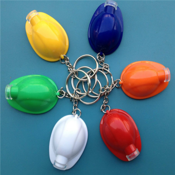 Promotional Led Plastic Key Chain Helmet