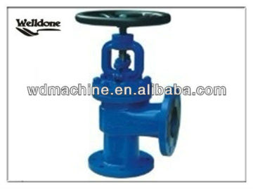 DIN Angle Type Bellows Seal Globe Valve / Right Angle Globe Valve