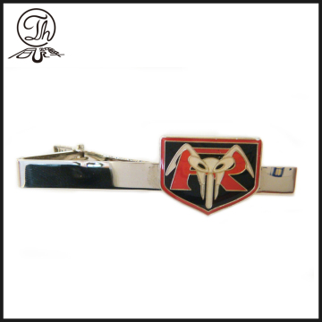 Engraved tie necktie clip holder