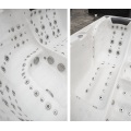 Outdoor Hot Tub with 153 Pcs Massage Jets