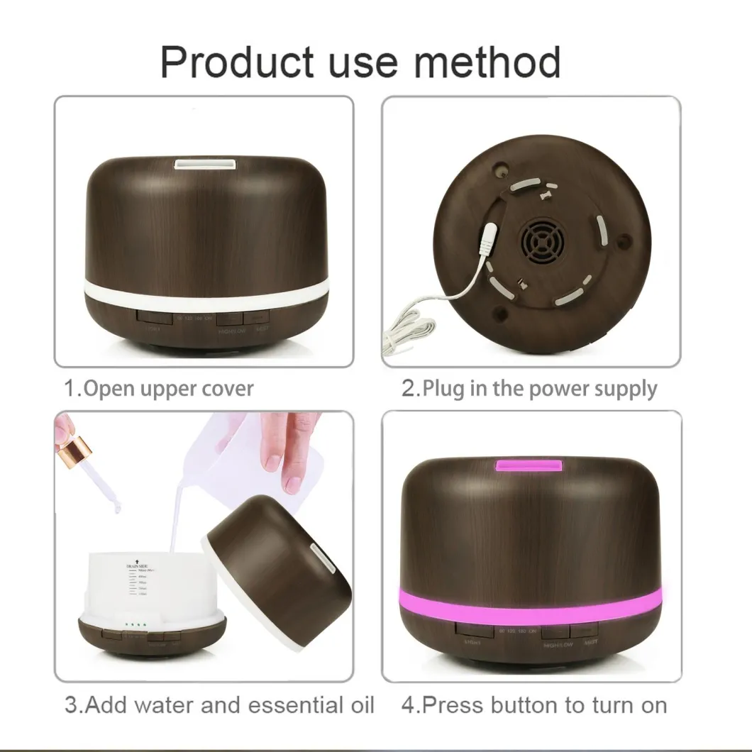 2021 New Wholesale LED Ultrasonic Essential Oils Aroma Diffuser Air Humidifier