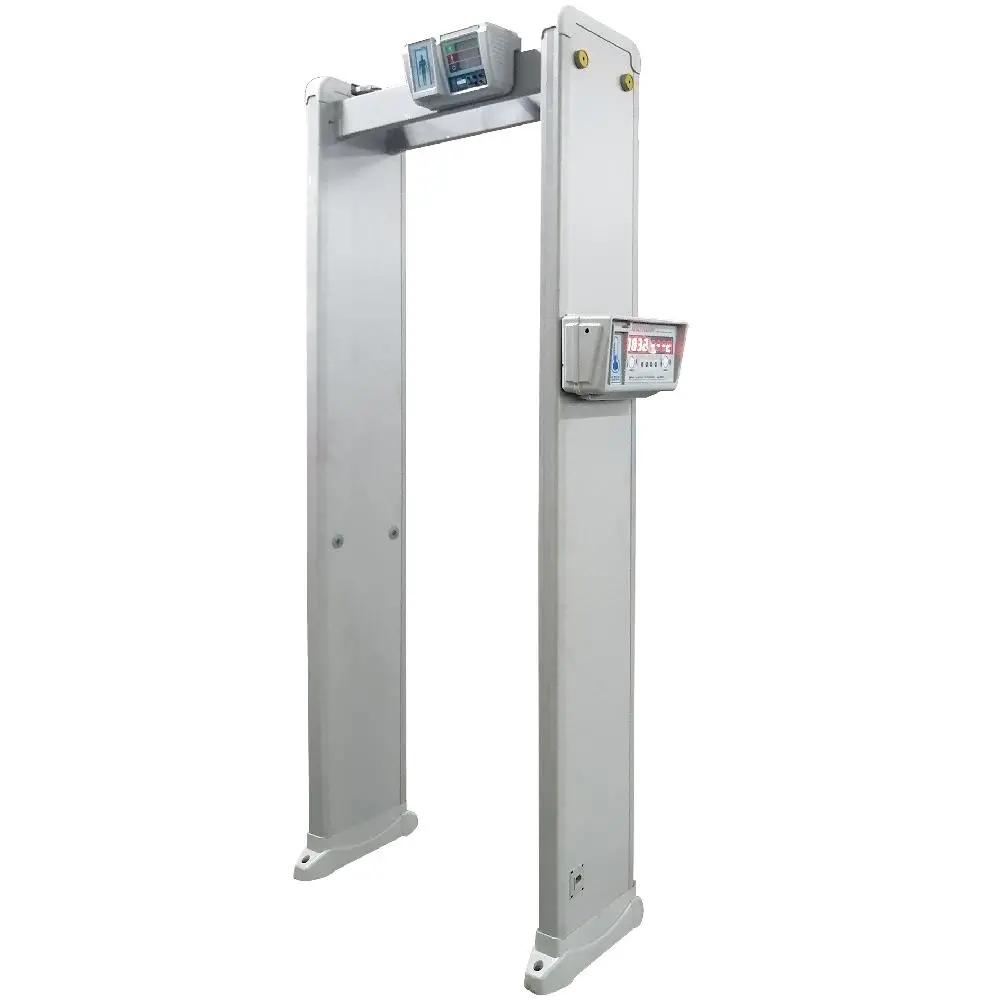 Temperature Walk Through Metal Detector Gate Human Body Detector Temperature Sensor Measurement Gate