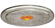 Egg shape stainless steel plate