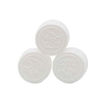 White Child Resistant Cap 24mm Cosmetic CRC Cap