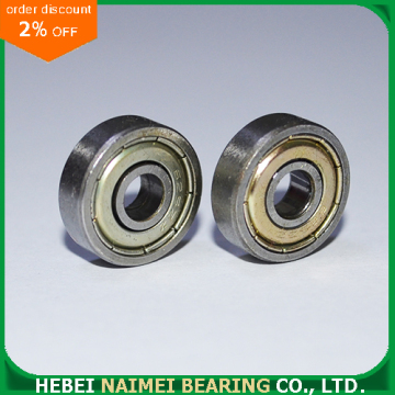 Plastic Colated Sliding Window Ball Bearing 626ZZ