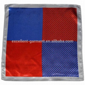 Customized design hand print polyester fashion hanky