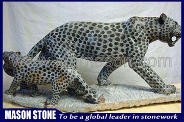 Lively decorative animal statues leopard statue