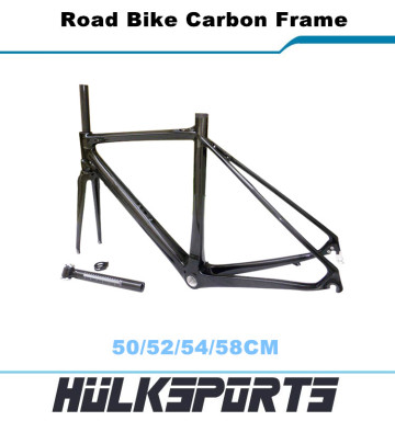 2016 carbon road frames cycling clear coating road bike carbon frame 58cm BAS/BB30 frame carbon road bicycle