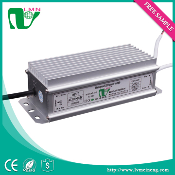80W waterproof constant voltage led driver IP67