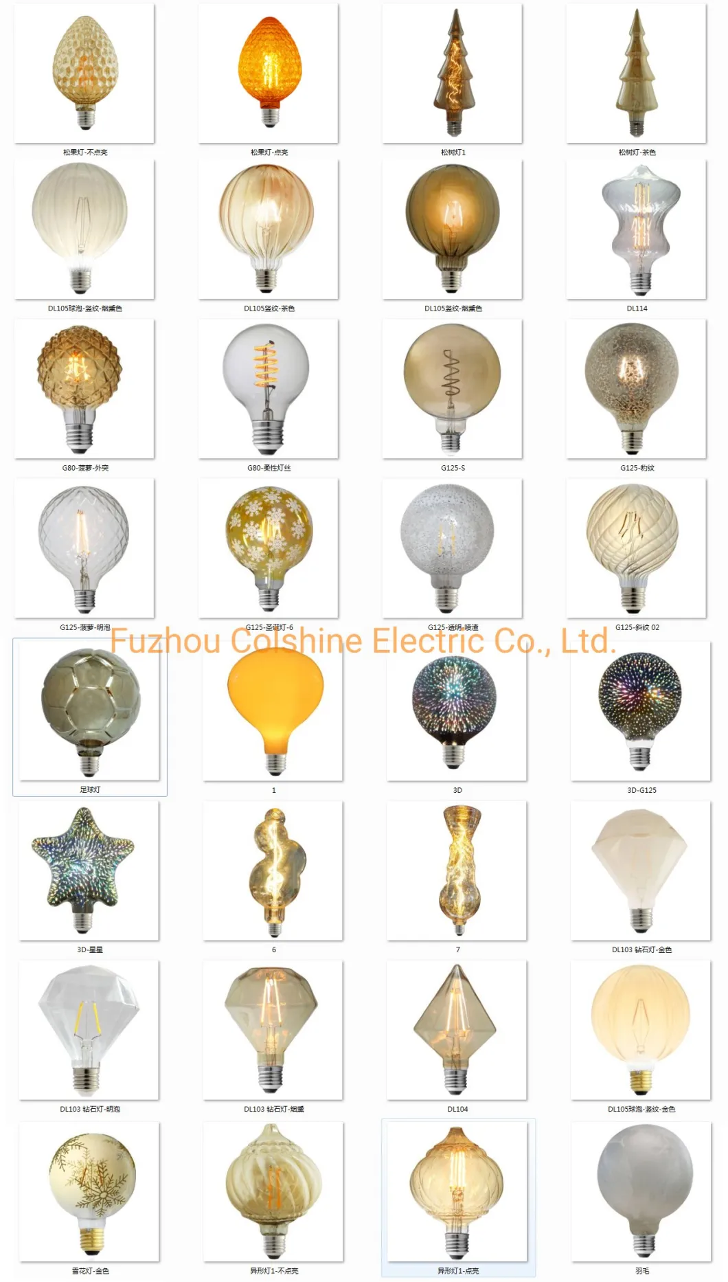 Vintage LED Filament Tube Bulb Transparent LED Tubular Bulb Glass Cover