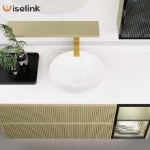 WKS - 5029 artificial stone counter top basin