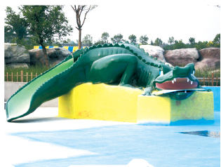 Water Crocodile for Water Playground, Water Park Funny Game for Kids