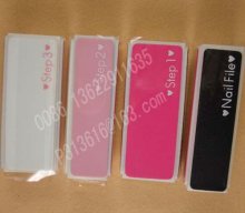 white nail buffer block