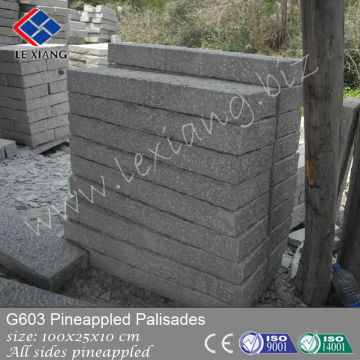 Cheap palisade fencing stone