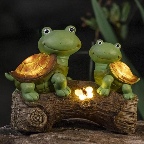 Garden Statue Turtles Figurine