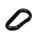 안전 하네스 OEM을위한 까만 강철 Carabiner 스냅 걸이