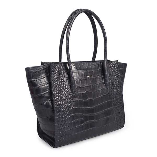 crocodile embossed leather tote bags designer women top handle handbags