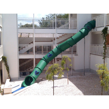 Backyard Equipment Tube Slide Structures For Children