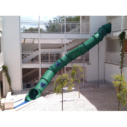 Backyard Equipment Tube Slide Structures For Children