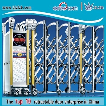 High security retractable sliding gate for house door