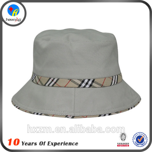 plain white cotton bucket hat/custom blank bucket hat