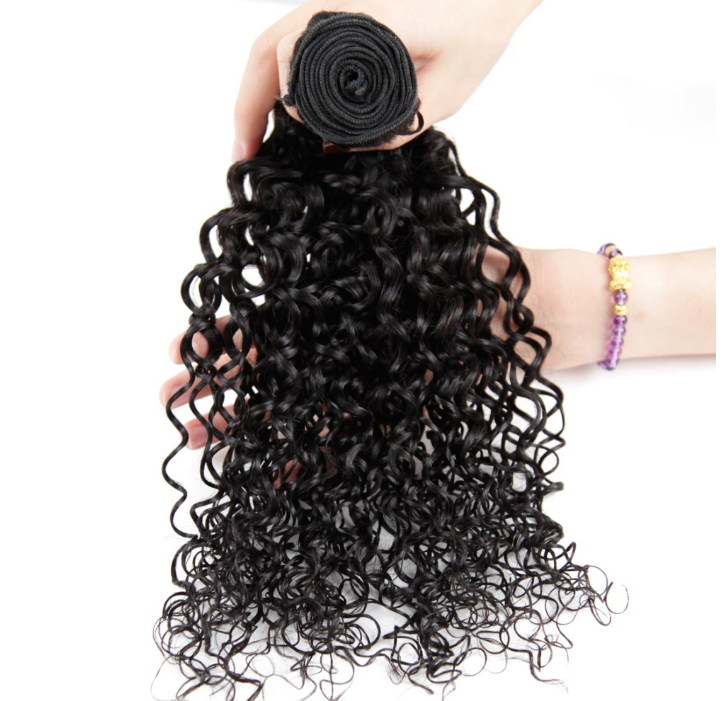 Indian Water Wave Hair Weave Bundles Natural Color Remy Hair Extensions Can Be Dyed 3Pc Hair Bundles