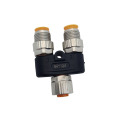 Conector divisor de 5pin y femenino m12