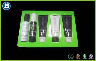 Green Rectangular Plastic Cosmetic Blister Packaging Trays