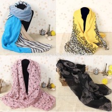 Latest lady's 100%polyester spring summer stock scarf for women 2015