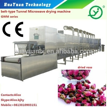 Industrial Belt Type Microwave Food Dehydrator / Dryer