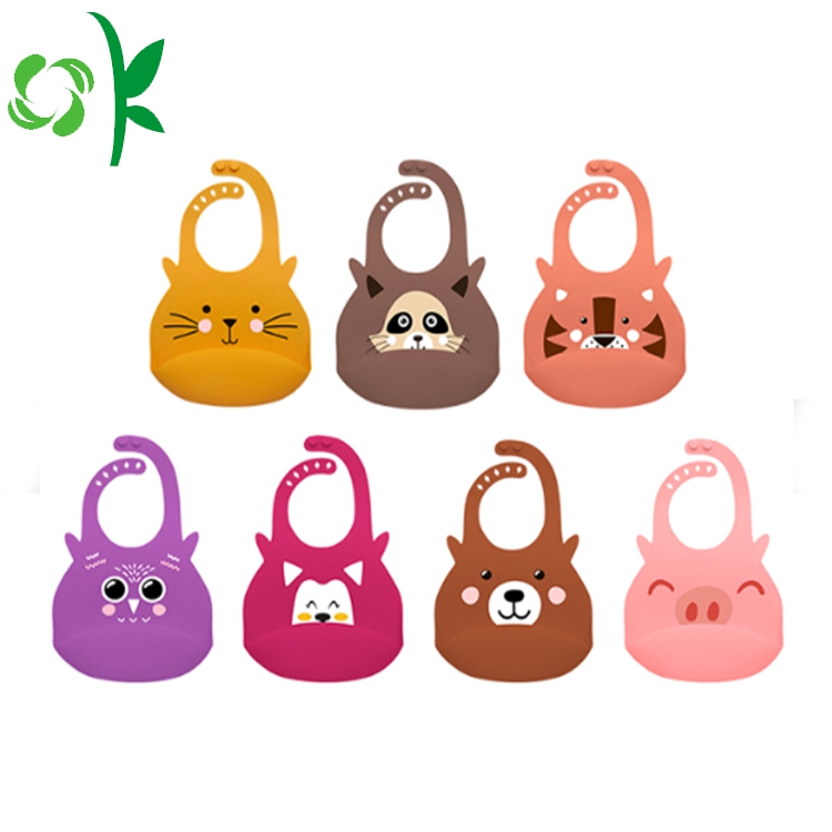 Waterproof Silicone Baby Clothes Cute Toddlers Bibs