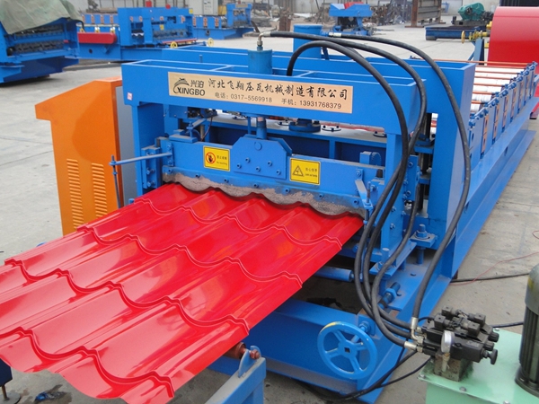 Glazed Step tile roll forming machine with high quality low price