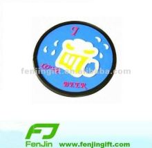 Beer cup logo rubber cup coaster