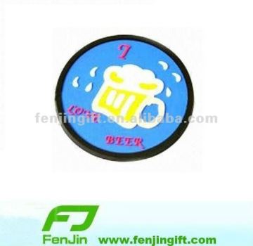 Beer cup logo rubber cup coaster