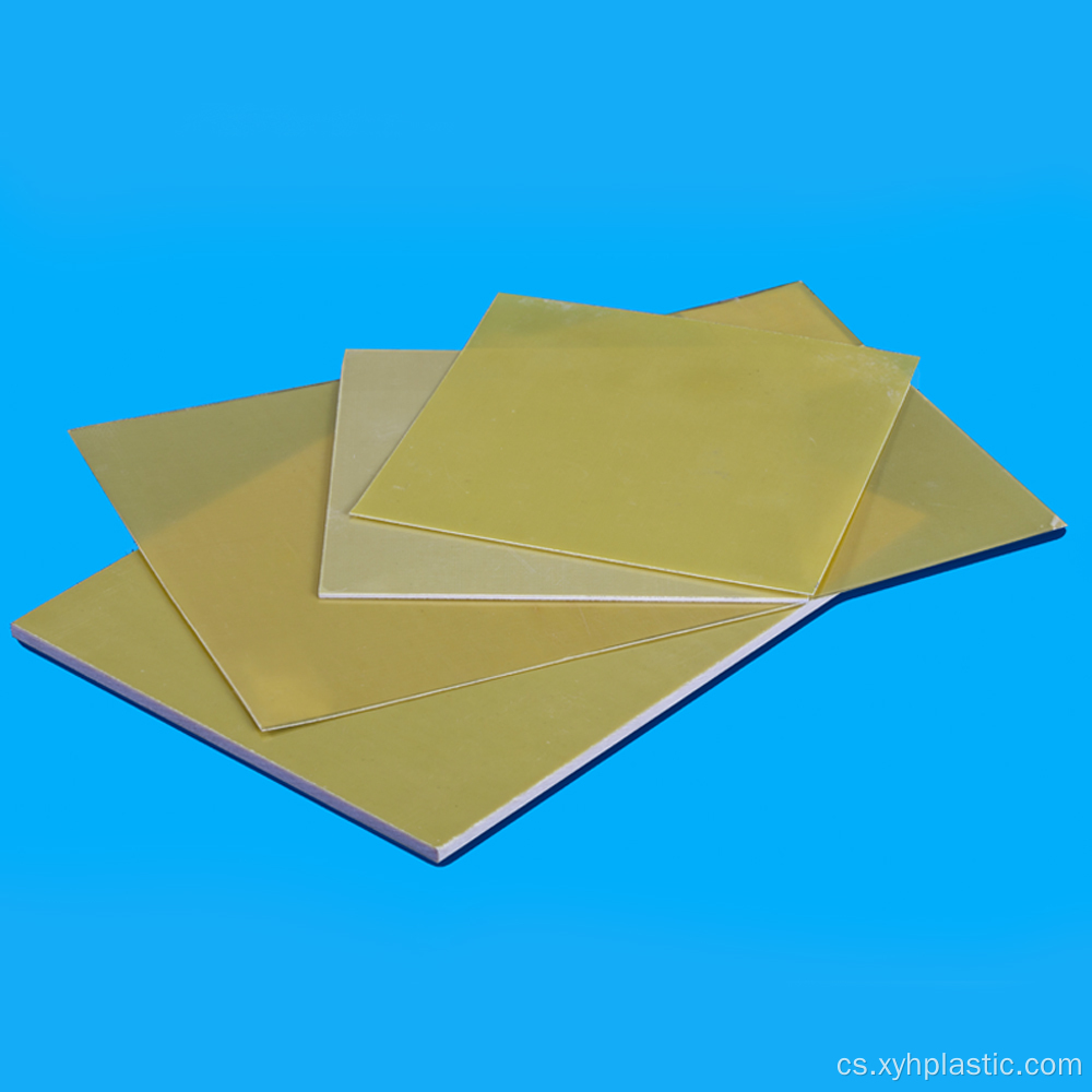 Světle zelená a žlutá izolační epoxidová deska FR4