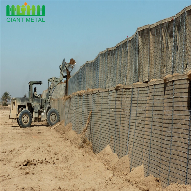 Military Welded Mesh Gabion Hesco Barrier  Hesco