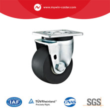 75MM Extra heavy duty Low gravity Nylon Plate Swivel Double ball bearing Wheel Caster