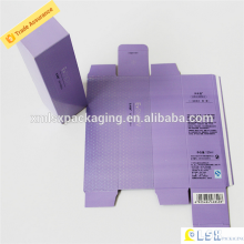 black foil cosmetics packing corrugated box ,paper box