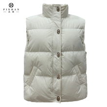 Custom White Duck Down Puffer Vest for Women