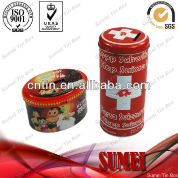 saving money tin boxes