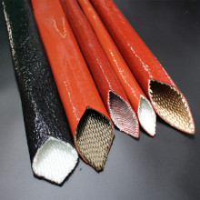 Silicone coated fiberglass hydraulic hose protector