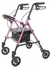 Deluxe Foldable Aluminum Rollator Walker