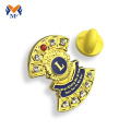 Gold Metal Lion Badge Pin Plating for Club