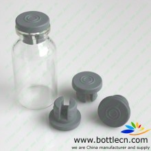 glass bottle with rubber stopper