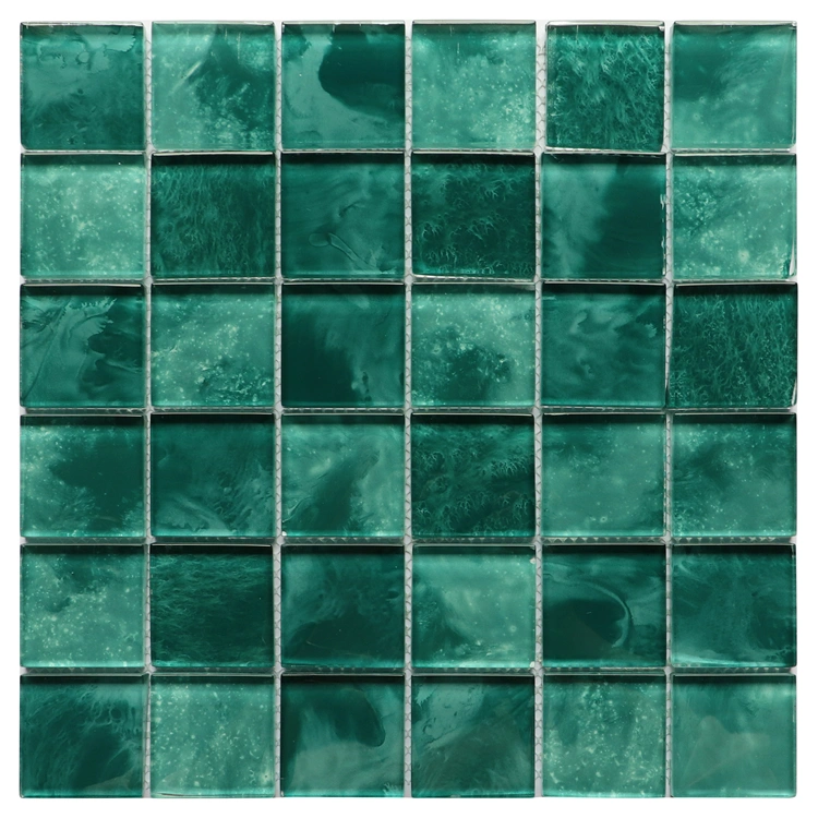 Square Swimming Pool Glass Crystal Mosaic