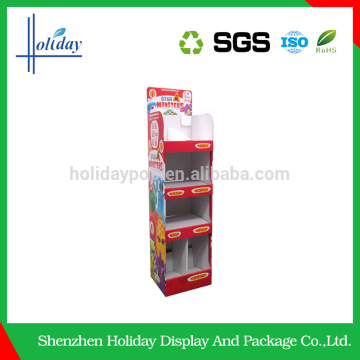 DIY floor cardboard food cardboard display stand cosmetic cardboard display stand