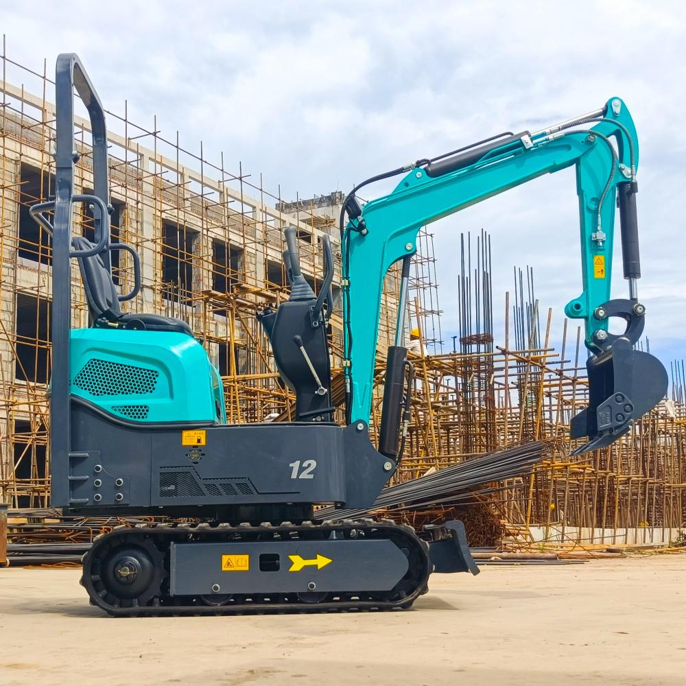 1.2ton Rumah Tangga Diesel Pertanian Portabel Mini Excavator