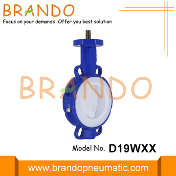 Headless PTFE Lined Carbon Steel Wafer Butterfly Valve