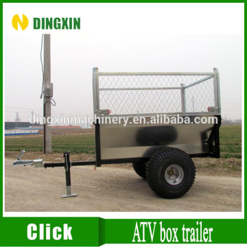 Dump atv galvanized box trailer for atv